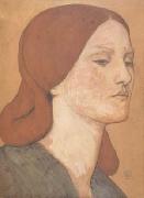 Portrait of Elizabeth Siddal (mk28), Dante Gabriel Rossetti
